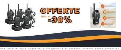 Proster Set Walkie Talkie 16 Canali Claro Comunicazione