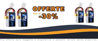 Batteria Zeee 4S 1300mAh 14,8V 120C XT60 per VR Racer Drone