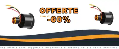 Motore Brushless QF2611 50mm 12 Lamelle Potente RC