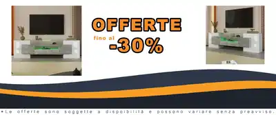 Armadio TV elegante 200 cm LED Moderno Living Room