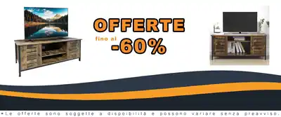 Bakaaji MDF TV Scaffoletto Metallico 2 scaffali