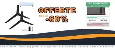 Gambe per TV Vizio D43FX F4 E4 43 Pollici