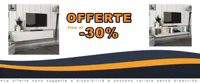 Unità Murale TV con 2porte Folding TV Shelf White